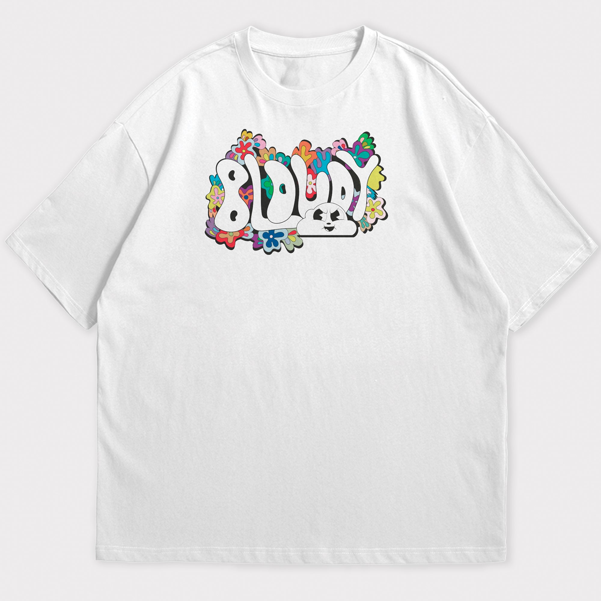 Bloudy Flowers Tee White